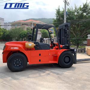 China Diesel Powered Forklift 12 Ton , Container Mast Forklift With Fork Positioner wholesale