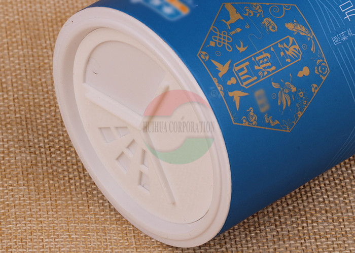 Plastic Shaker Top Paper Composite Cans / Paper Canisters For Salt Packaging