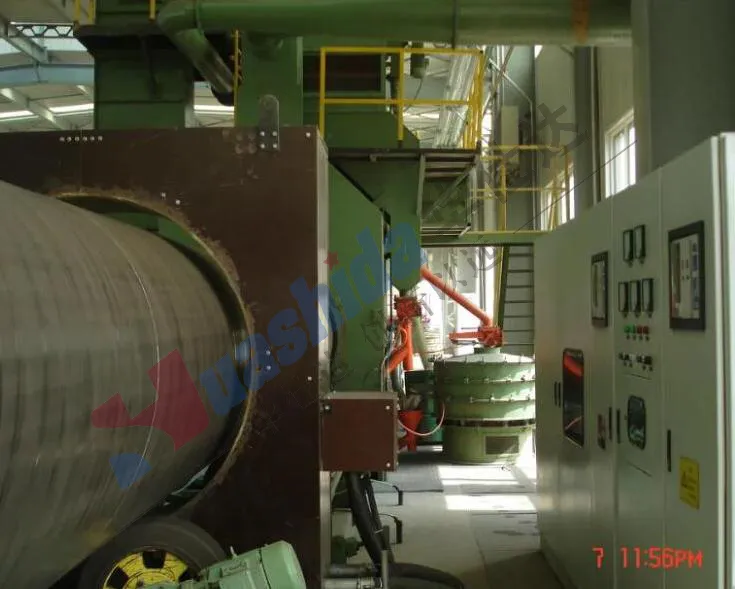 SA2.5 External Abrator Shot Blasting Machine for Steel Pipes (114mm - 1219mm)