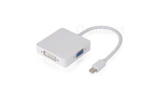 China QS MIDP001, Mini DP to DVI VGA Adapter wholesale