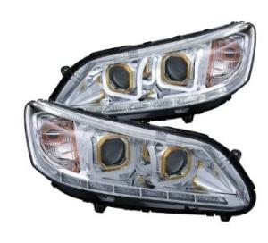 China ABS Brightest LED Car Headlights For 13 - 14 Honda Accord 4dr Sedan wholesale