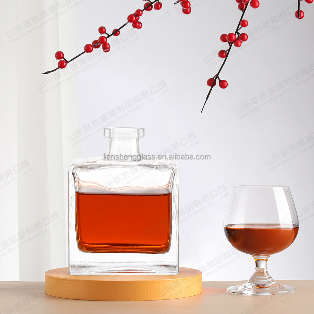 Angel's Hand Special-Shaped Glass Fruit Juice Wine Beverage Bottles Decal 500ml 750ml Red Wine Bottle