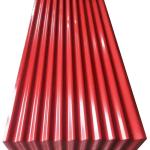 Red Corrugated Metal Roofing Wave Panel ASA PVC Glazed Colored Corrugated