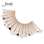 Jessup 30Pcs Golden / Rose Gold Pro Makeup Brushes Set OEM Makeup Supplier