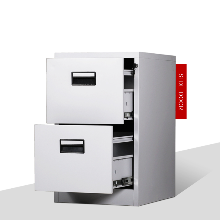 Foldable Metal 0.5mm 2 Drawer Fireproof File Cabinet