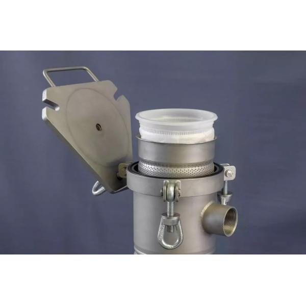 Water 304 Stainless Single Bag Filter Housing With 12 Bar Working Pressure