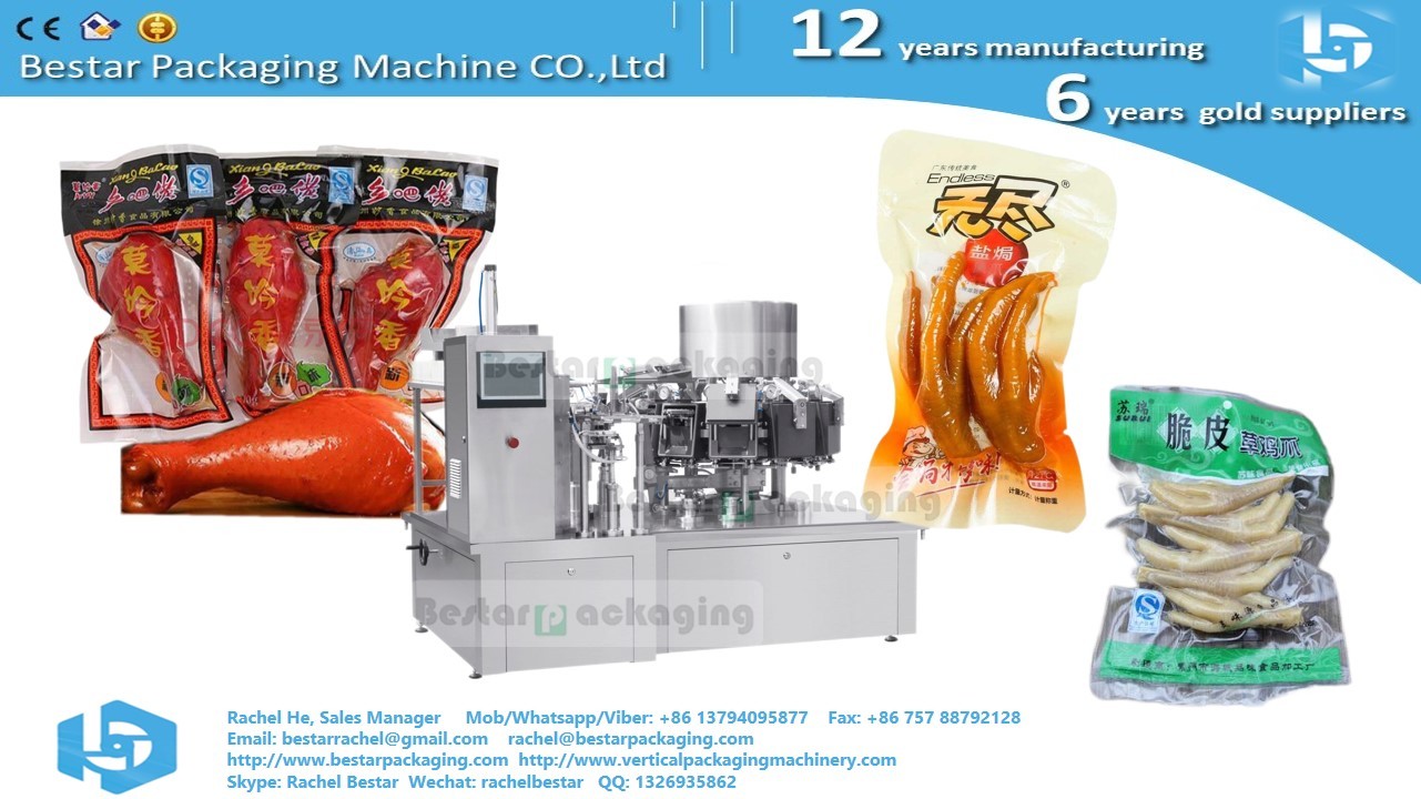 Automatic doypack machine for sunflower seeds packing in zipper pouch