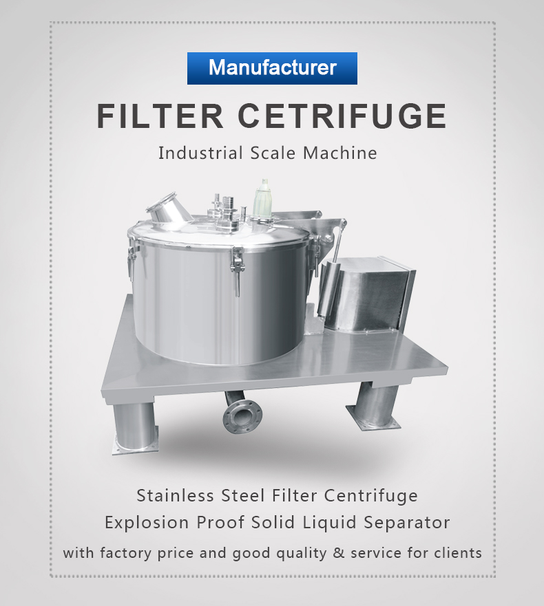 Zhonglian Factory direct rock salt (nacl) industrial centrifuge separator oil filter for Mineral powder dehydration