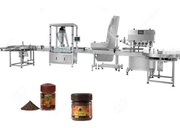 China Manufacturer 20-35bottles/min Powder Filler Machine Coffee Powder Filling