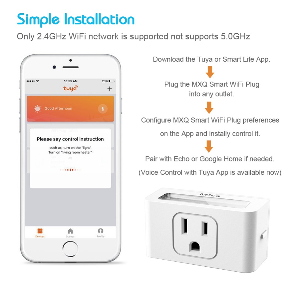 Remote Control Electric Wall Socket , 30 Meters Radio Range Us Electric Socket