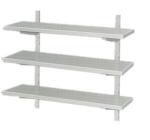 wall mounted 3 Tier Stainless Steel Shelving Units for Cold / freezing room