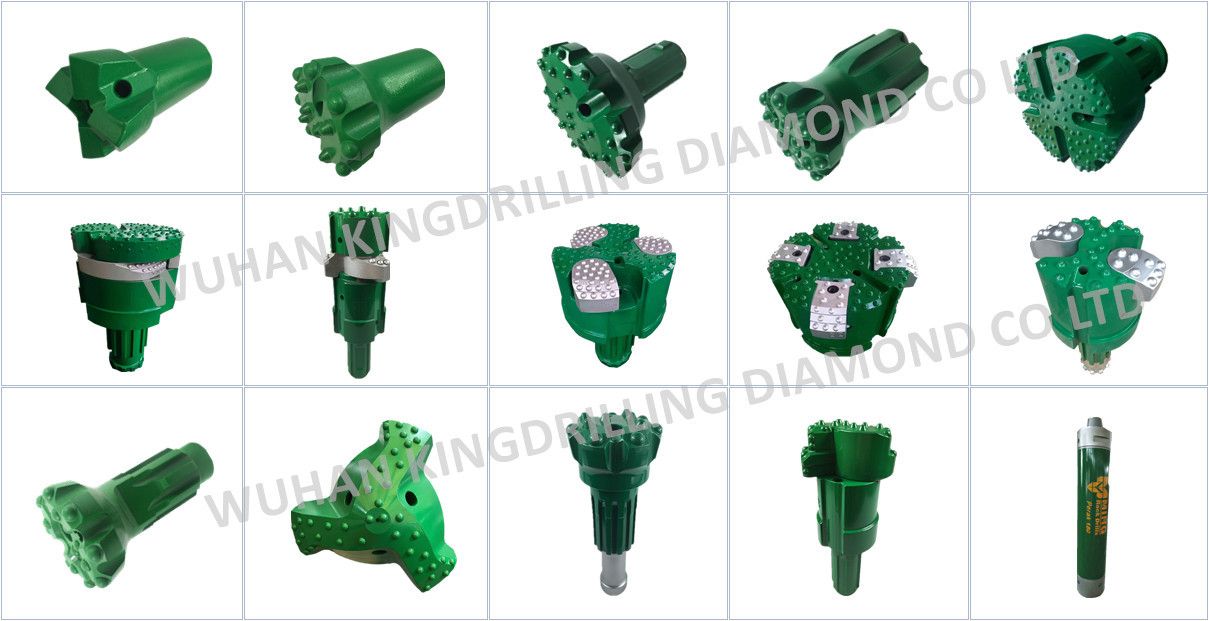 Down The Hole DTH Drilling Bits Rock Drill Head For Top Hammer Drilling