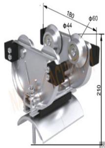 N35mta Series Middle I Beam Trolley , I Beam Festoon System In Silver Color