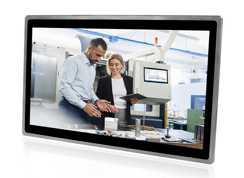 All In One 24 Inch Industrial Touch Panel PC , Wall Mounting Desk Stand All In One Panel Pc