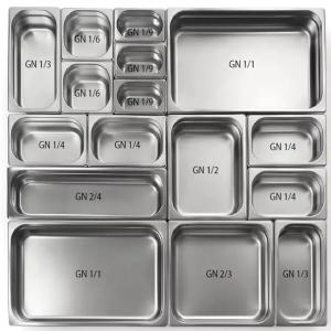 China 201 304 Stainless Steel Food Pan 1/1 1/2 1/3 1/4 1/6 GN pan wholesale
