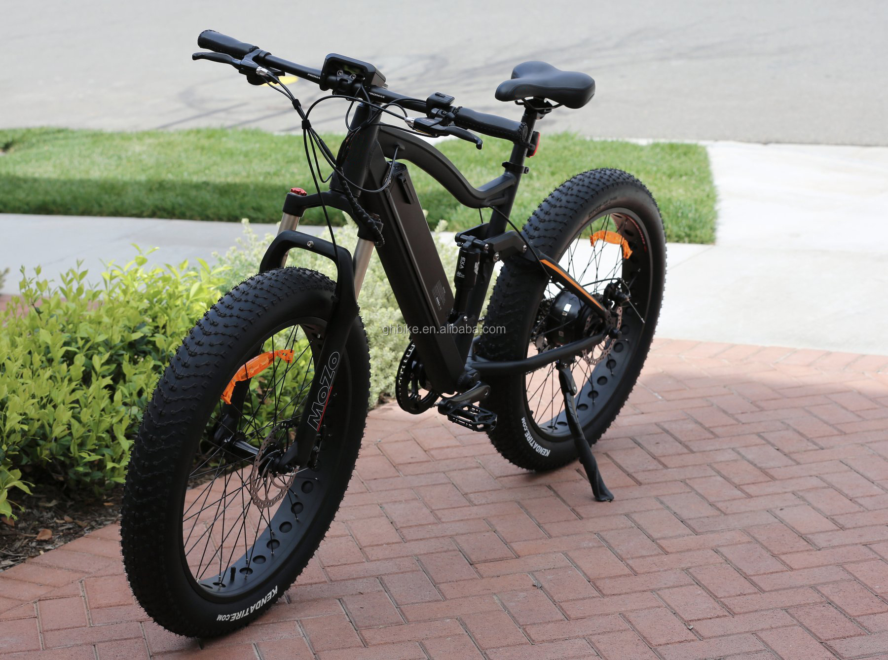 48V 21ah Aluminum Alloy Full Suspension Frame Fat Tire Electric Bike with 1000W Motor