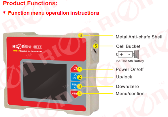 DMI610 Auto temperature drift compensation Single/dual Digital Inclinometer