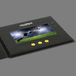 Size A5 2GB Video Brochure Card Custom Advertising For Product Launch