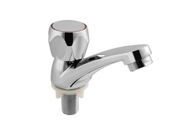Contemporary Unique Kitchen Single Handle Sink Faucets Chrome Plated Sanitary