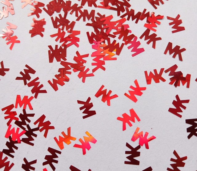 Polyester Logo Puzzle Glitter Shape The Essential Product for Other Holiday Supplies