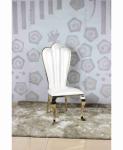 Stainless Steel Event Throne Wedding Banquet Chair Golden With Cushions