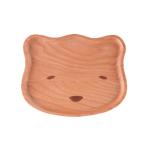 Cartoon Wooden Serving Plates Children Food Supplement Divided Dinner Plate