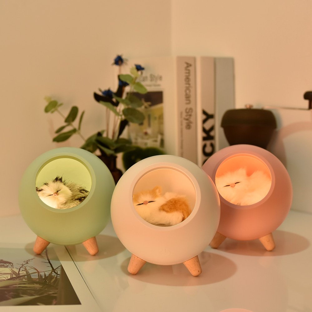 Atmosphere Touch Induction Dimming Children Table Lamp USB Charging Cartoon LED Battery Lighting and Circuitry Design Room EMC