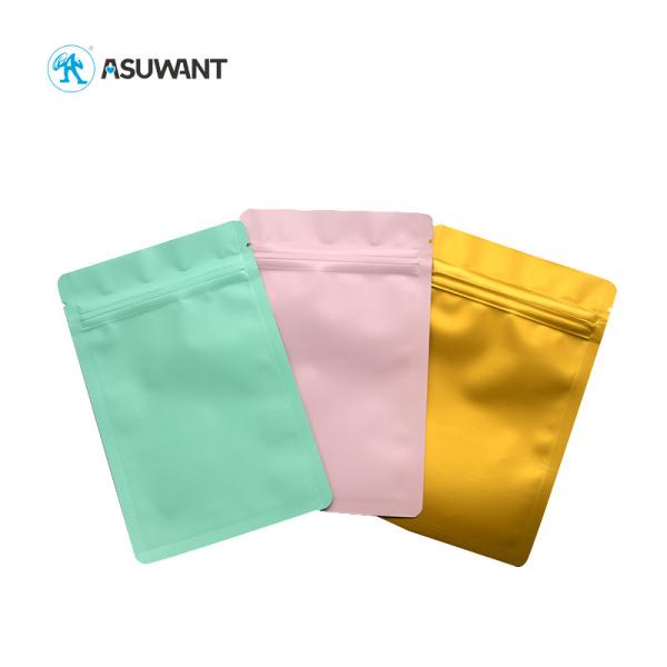 Matte Multi Color Resealable Foil Bags Pre Roll Aluminum Foil Packaging Bags