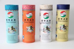 China Cylinder Cardboard Paper Cans Packaging with Custom Logo Printing wholesale