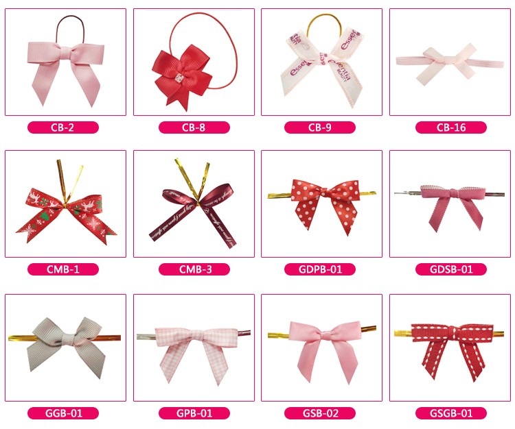 8 Inch Hair Bow Ribbon Grosgrain Fabric Multi Colour Double Face Style