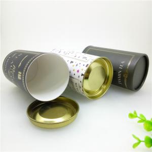 China CMYK Printing Recycled Paper Composite Cans / Tea Tin Packaging Tube wholesale