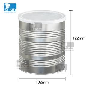 China Recycled Round Metal Tin Can 170ml-3000ml Capacity OEM Services wholesale