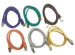 Multicolor CAT7 Shielded SSTP PVC Network Cable HDPE Insulation Length 0.5m/1m