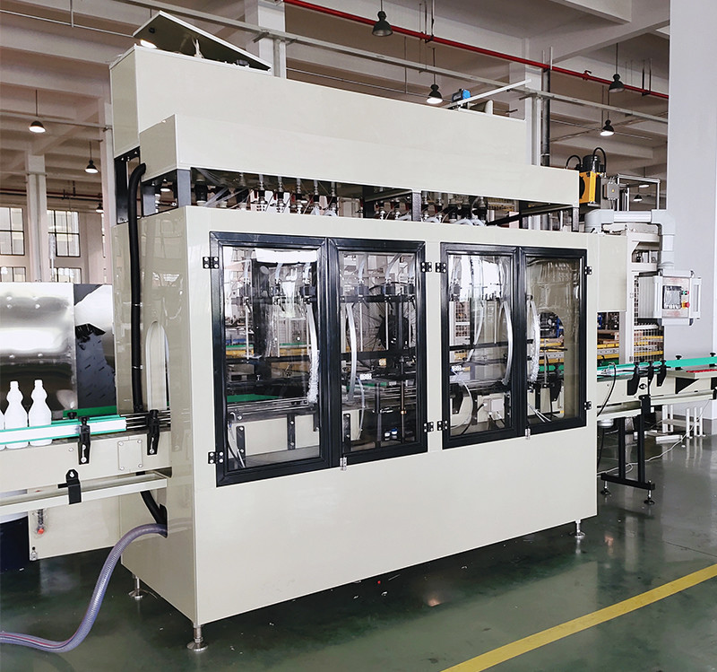 100ml-1L 16 Nozzles Fully Automatic PLC controlled Chemical Filling Machine For bleach