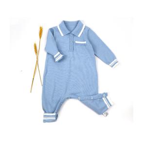 China Kids Knitted Winter Clothes Romper Jumpsuit Long Sleeve Bodysuits One Piece Outfits Sweater Girls Baby Boys Rompers wholesale