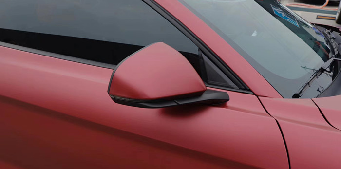 Vans Metallic Matte Wine Red Car Wrap Vinyl Bubble Free 5 Years Durability