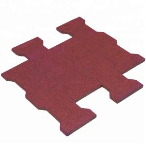 China Safety EPDM Rubber Floor Mat Dog Bone Paver Tiles wholesale