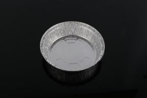 China Shallow Disposable Aluminium Foil Bowl 7inch Round Foil Pie Trays wholesale