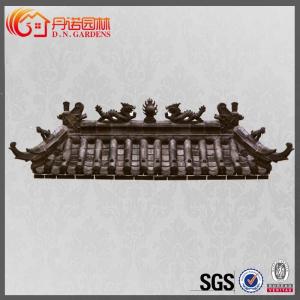 China Chinese Decorative Roof Tiles Clay Unglazed Matt Dragon Pattern Traditional wholesale
