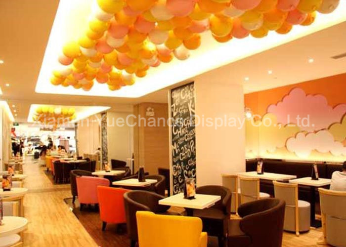 Store Ceiling Hanging Fiberglass Balloons Environmental Friendly Materials