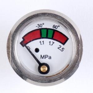 China Chrome Plated Pressure Gauge Manometer , Brass Fire Extinguisher Components wholesale