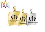 SS304 Polished Rectangle Dangle Custom Engraving Charms