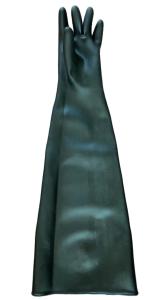 China Pharmaceutical Sandy Long Sleeve Neoprene Gloves 80cm 31.5inch wholesale