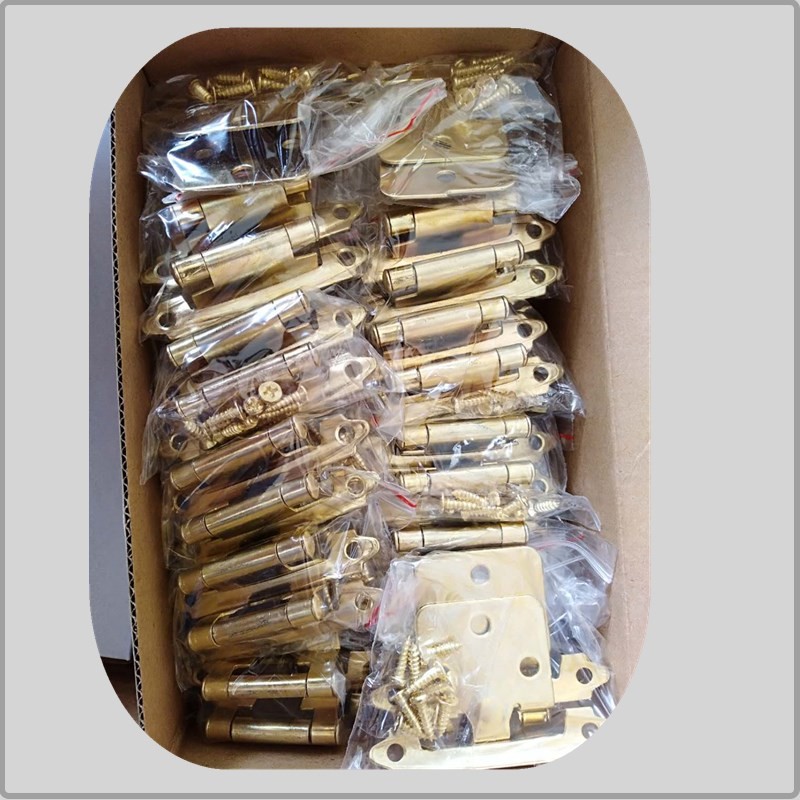 Brass Color Chrome Butterfly Cabinet Hinges Butt Type High Performance