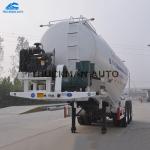 70 Tons 40 Cbm Cement Tanker Trailer Carbon Steel Walkway With Ladder