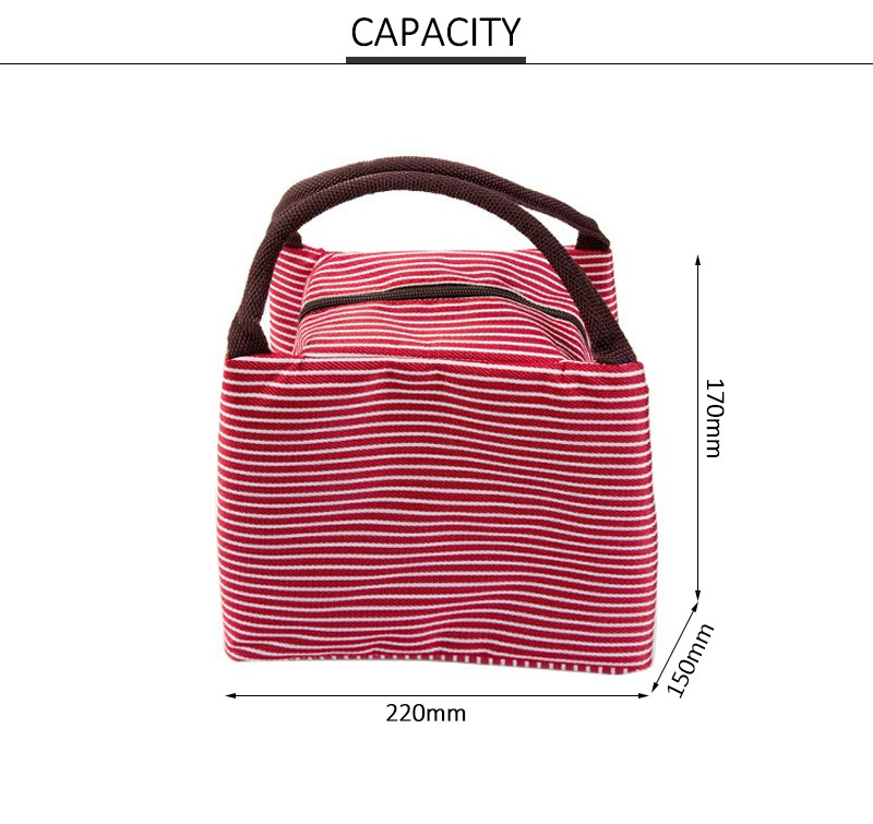 Travel Zipper dirtproof Oxford Thermal Grocery Tote