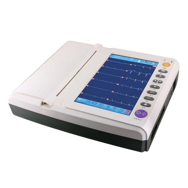 Touch Display , 12 Leads ECG Monitoring System 12 Channel Format Recording