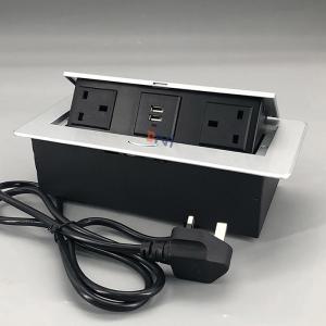 China Table Mounted Dual Usb Charger Media Hidden Pop Up Socket wholesale