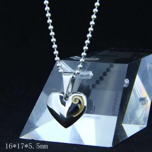 China Fashion Ladies Women Girls Stainless Steel Loving Heart Shapped Necklace Pendant LPH188 wholesale