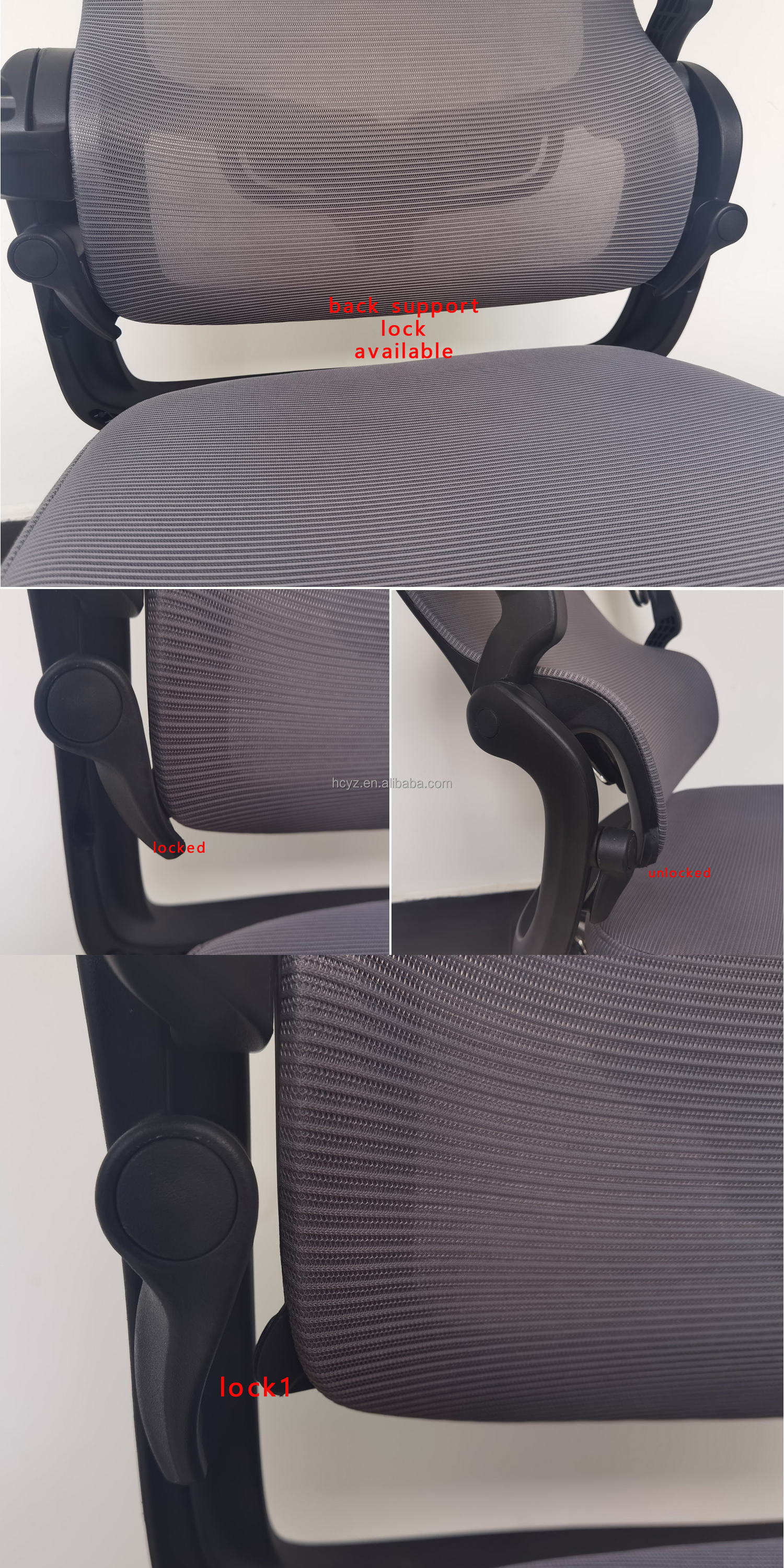 High Back Swivel Mesh Chair Ergonomic Executive Reclining Office Chair with Footrest